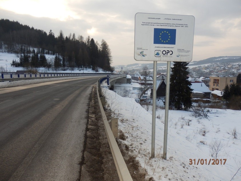 I/12 Čierne, bodová závada<br />zdroj: portál SSC