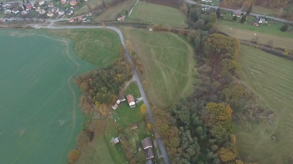 Okolí Hodějovice přejezd