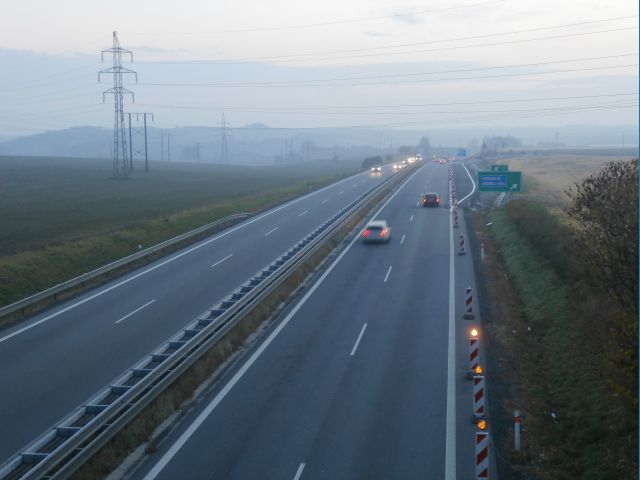 Klesání k Brodku Od PV ještě podle původního trasování kopírujícímu terén.