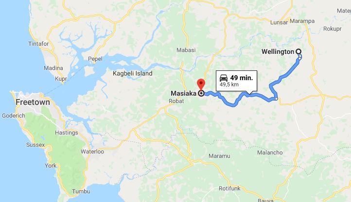 pro představu umístnění města Wellington; rychlostní tah se musel vysunout více do středu země, protože hlavní město je v nedostupném výběžku od sousedních států a nemá takový smysl v rámci napojovaní státu na sousední země do budoucna; obdoba senegalského Dakaru