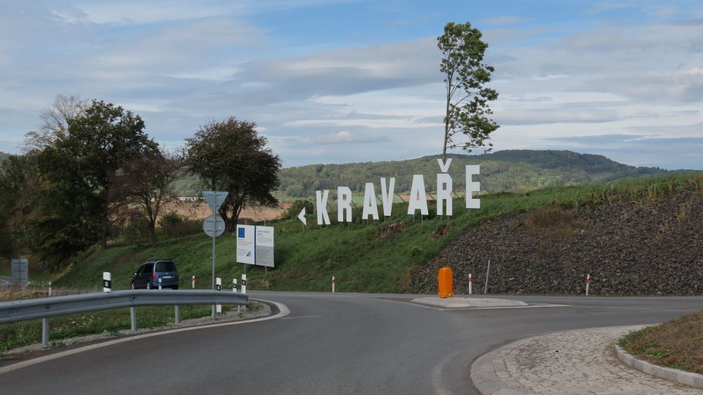 Kravaře obchvat - kruhák