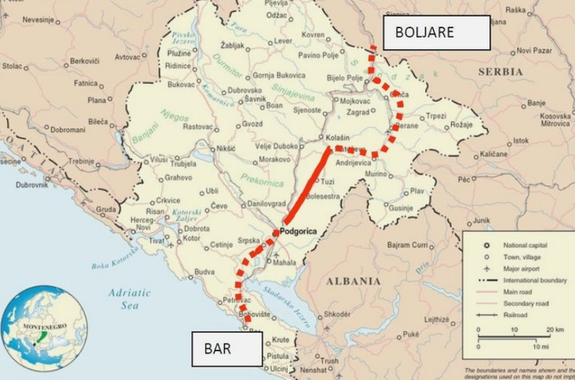staví se asi uprostřed plánované dálnice, to nejtěžší na celé trase; dnes měří 70 km a jizda zabere 1,5-2h - po novém 25 minut