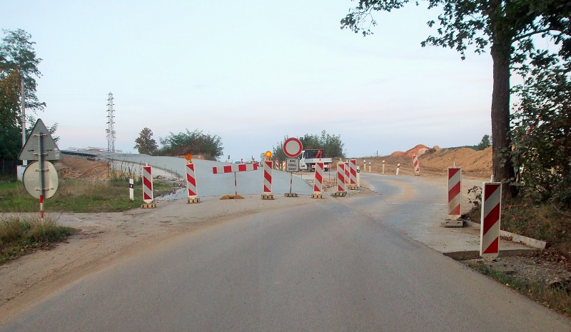 Napojení přeložky na původní komunikaci.