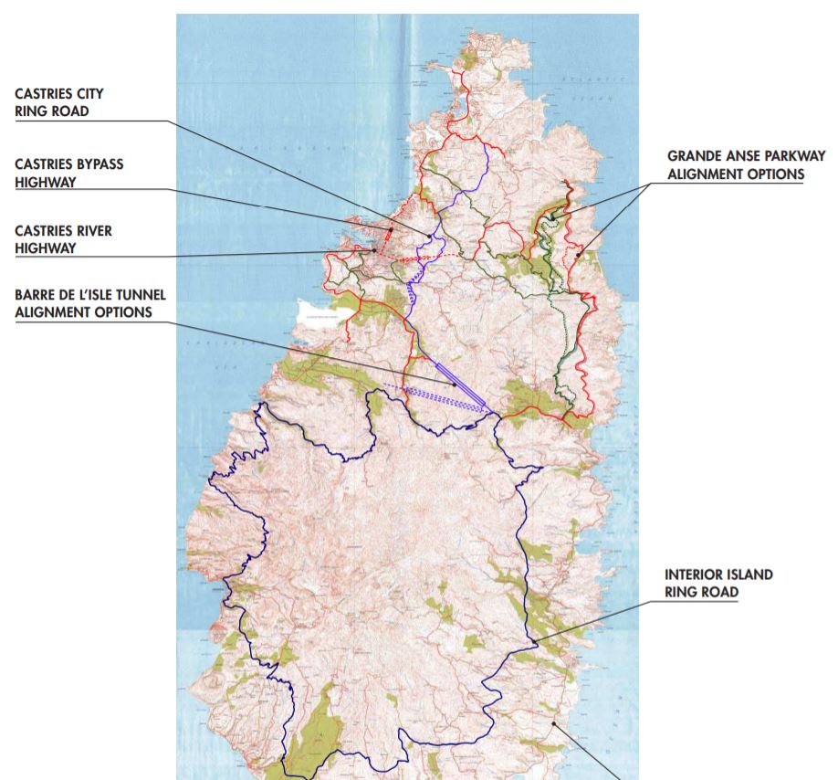 spodná linie, kde to je useknuto je: Existing National Highway