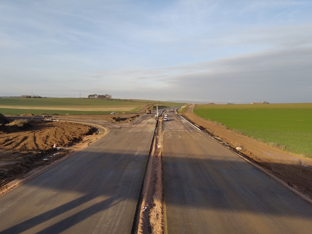 MÚK Jaroměř jih, směr Trutnov.