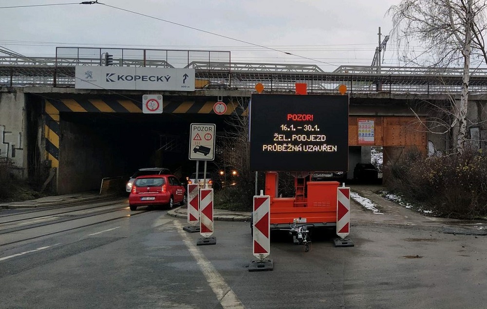 podjezd Průběžná od Jižní Spojky