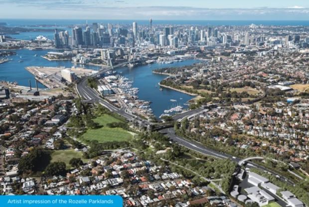 Having the interchange mostly underground, up to 10 hectares of open space will be created