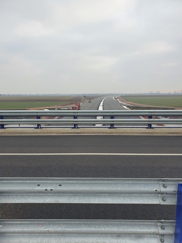 Pohled z nadjezdu do Stěžer směr Praha.