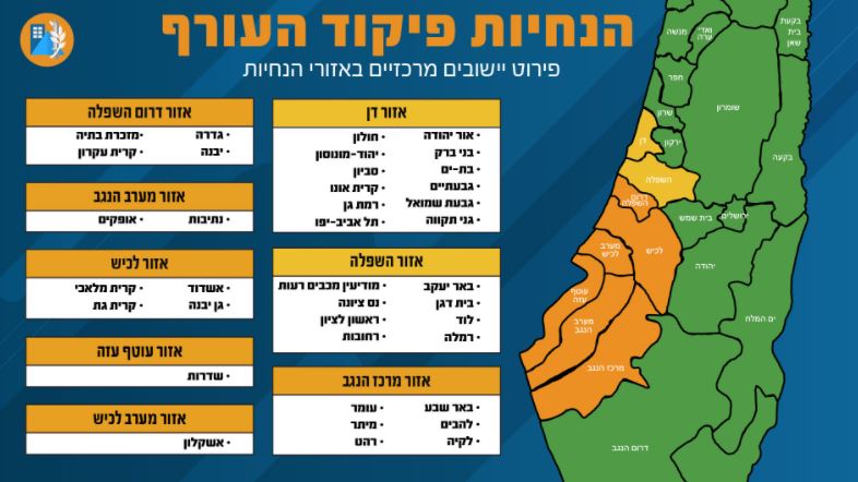 zelené oblasti - bez omezení<br />žluté oblasti - povolená částečná činnost<br />oranžové oblasti - civilní život slouží jen k přežití (základní služby státu)