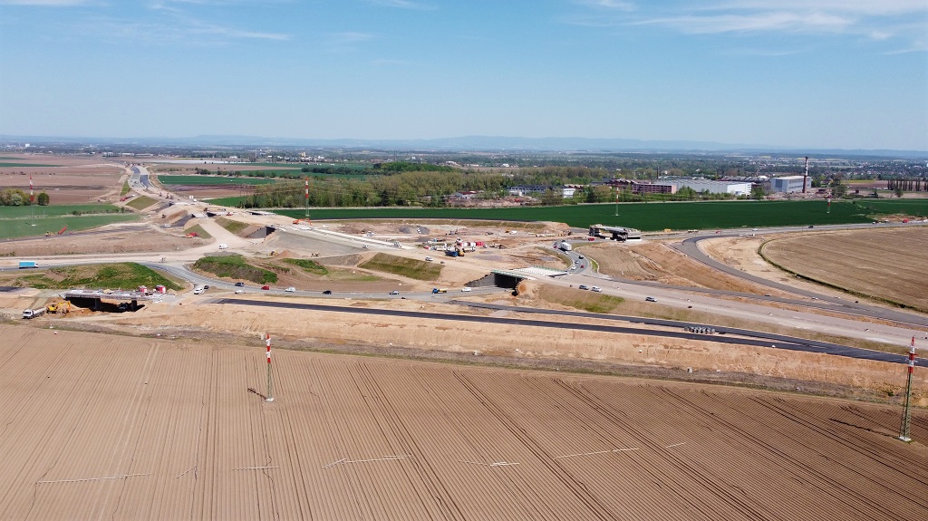 MÚK Plotiště, směr Jaroměř