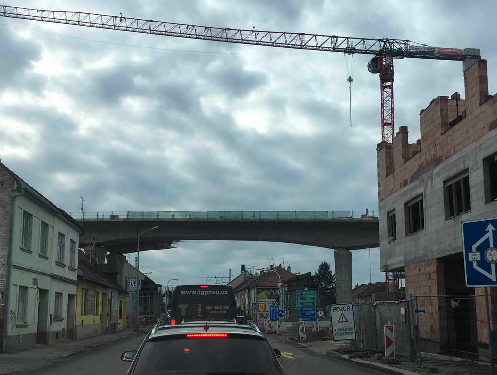 most přes Karlovu ulici - 19.1.2023