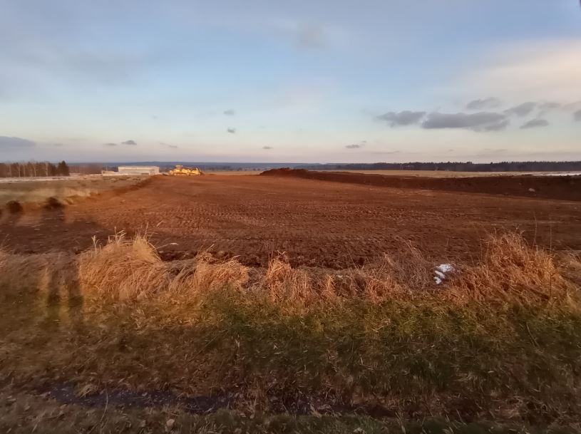 Pohled budoucí směr Třeboň z cesty z Lišova k rybníku Koníř