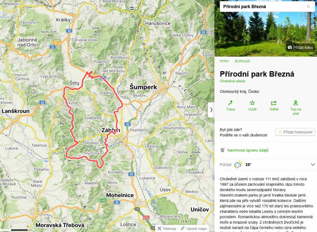 přírodní park Březná