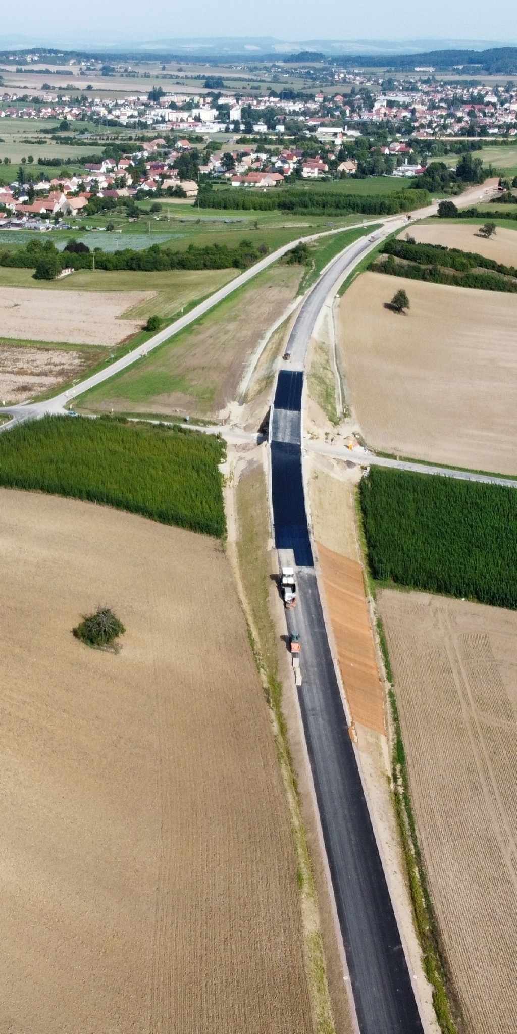 Přivaděč Časy-Holice. Stav 9/2023