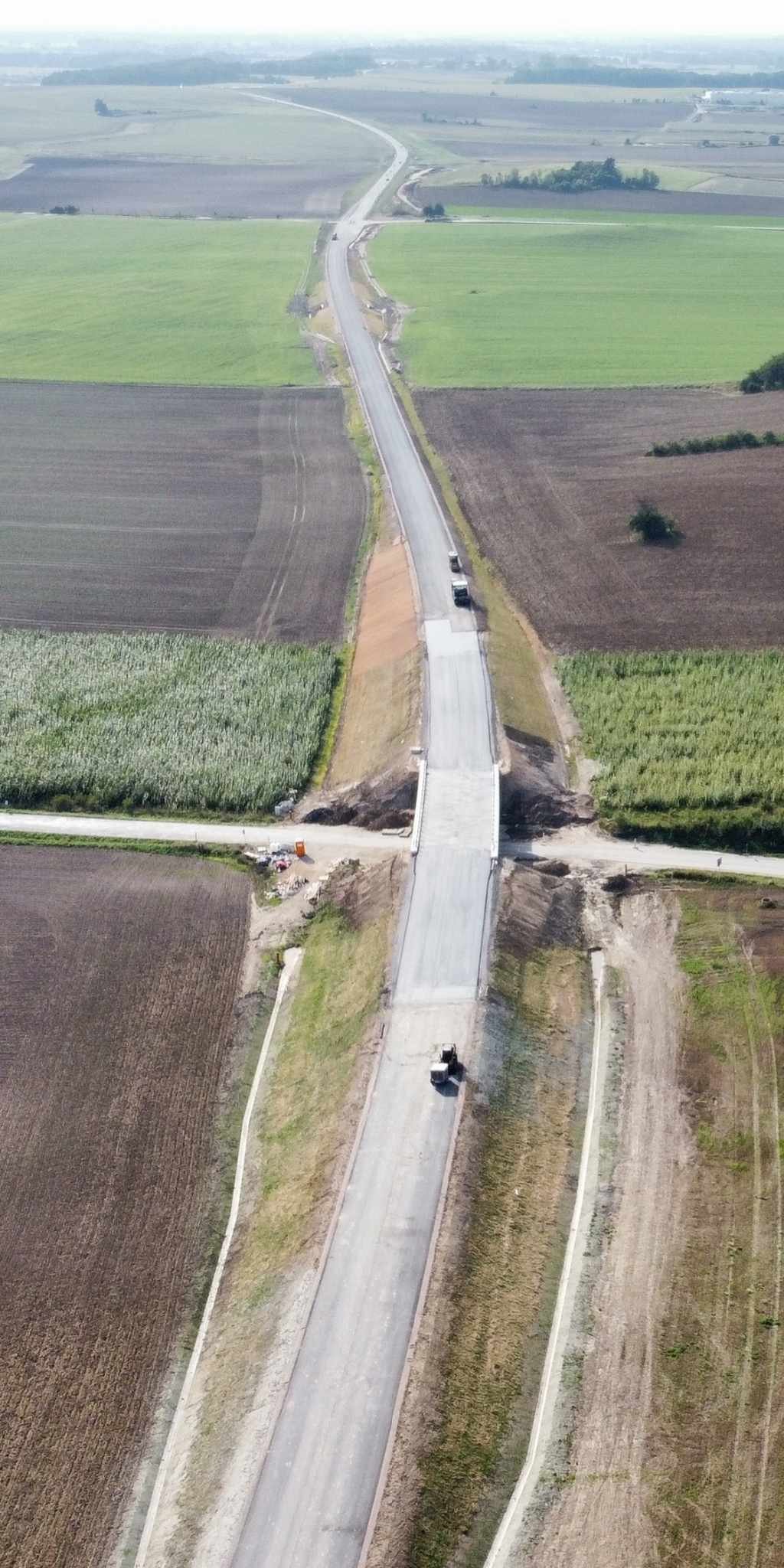 Přivaděč Časy-Holice. Stav 9/2023