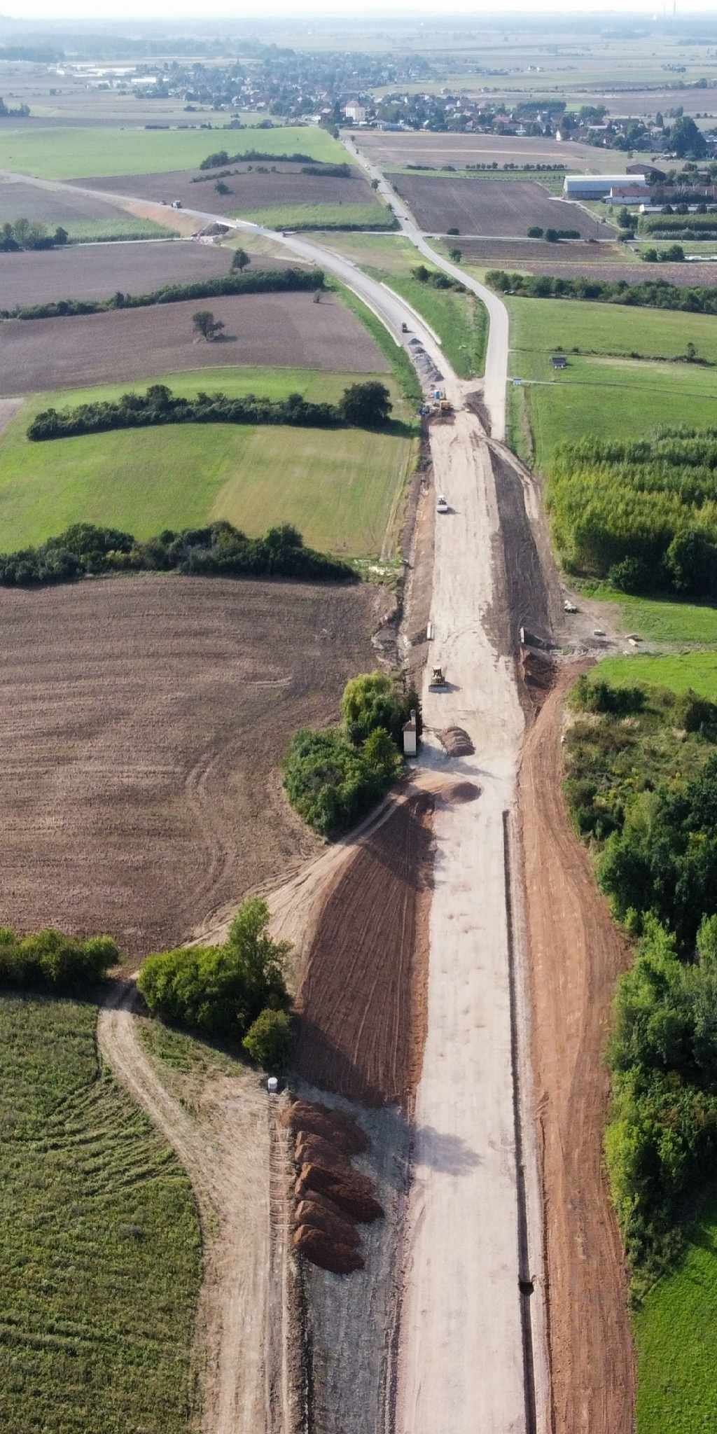 Přivaděč Časy-Holice. Stav 9/2023