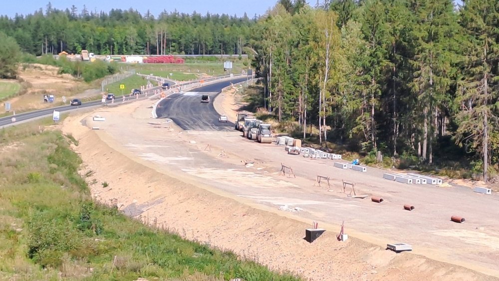 začátek úseku u Hájů