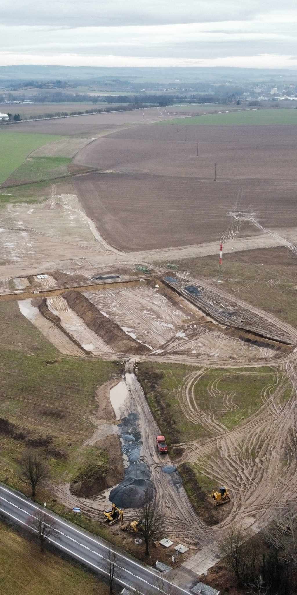 Ostrov-V.Mýto,stav k 28.12.2023 (v pozadí V.Mýto)