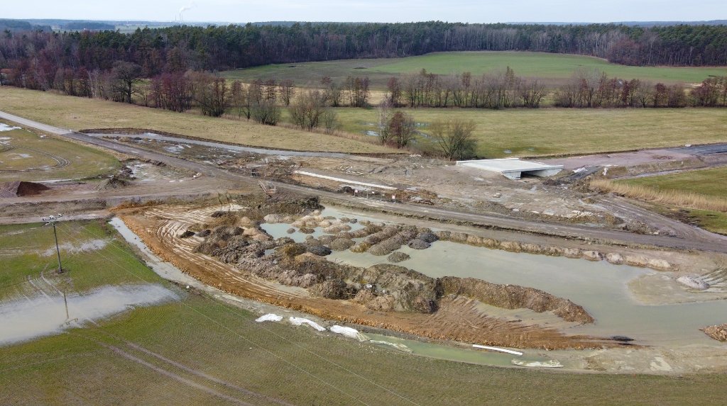 Křížení obchvatu se silnicí III/29821 Rokytno - Chvojenec