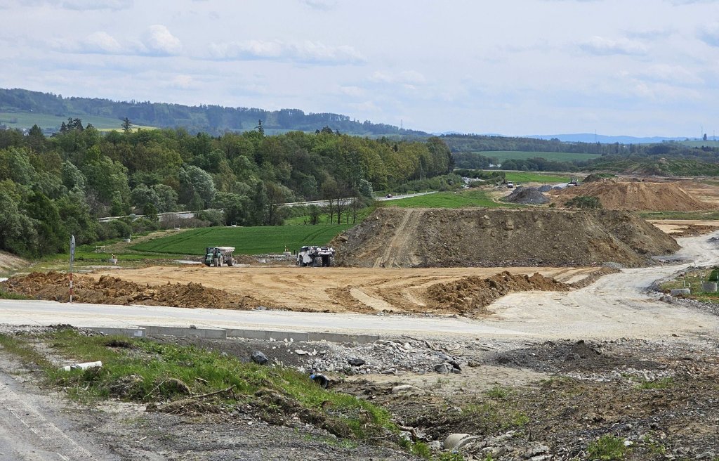 Stavba D48 v nové stopě směr Nový Jičín