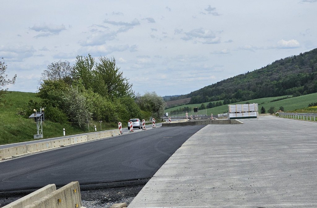 Připravený přejezd v SDP před tzv. sesuvem
