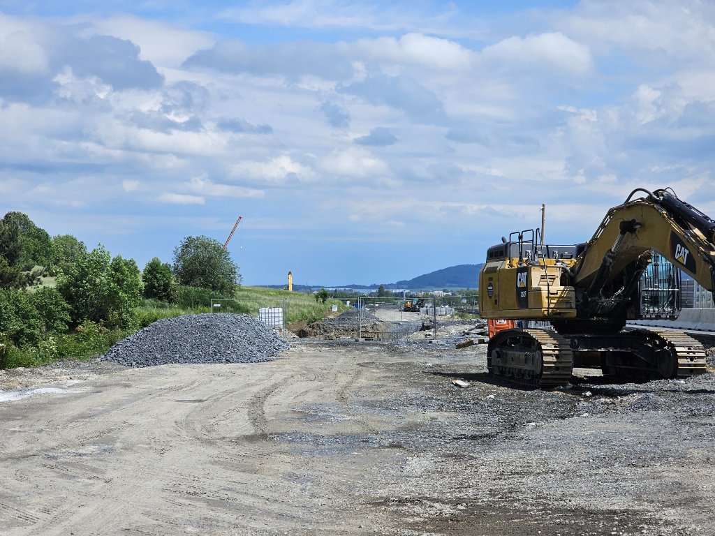 Pohled směr Šenov směr k mostu č. 4