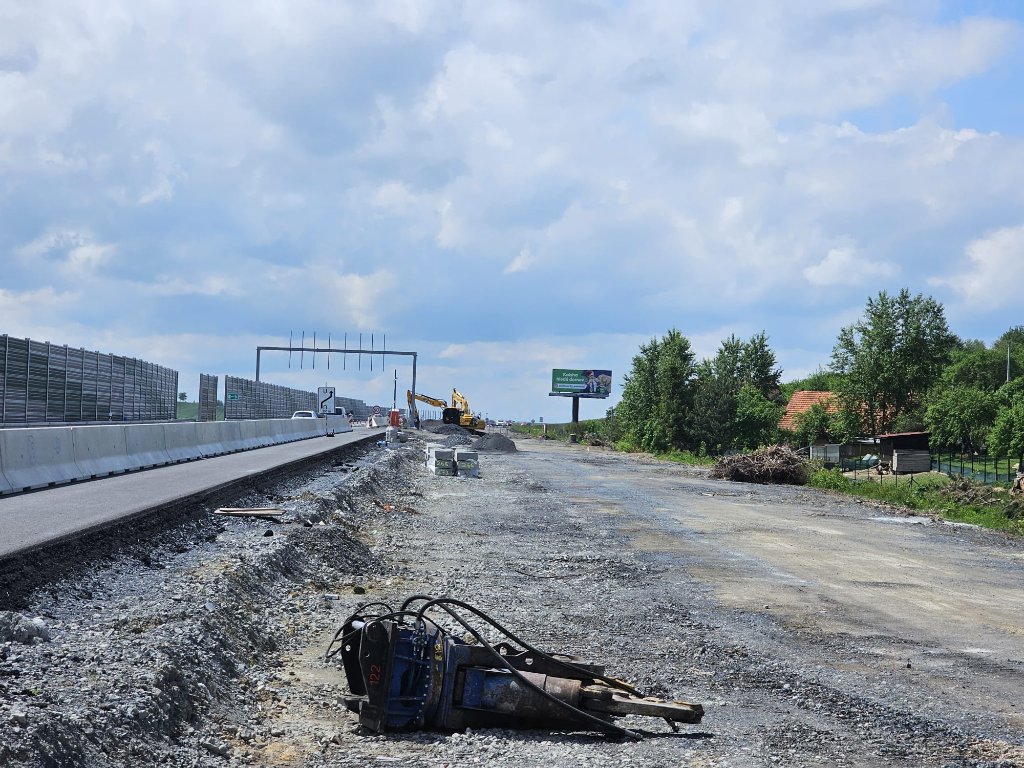 Pohled směr Palačov směr k mostu č. 3