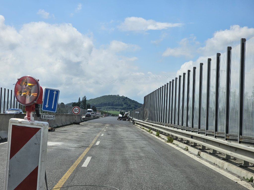 Konec úseku směr Palačov