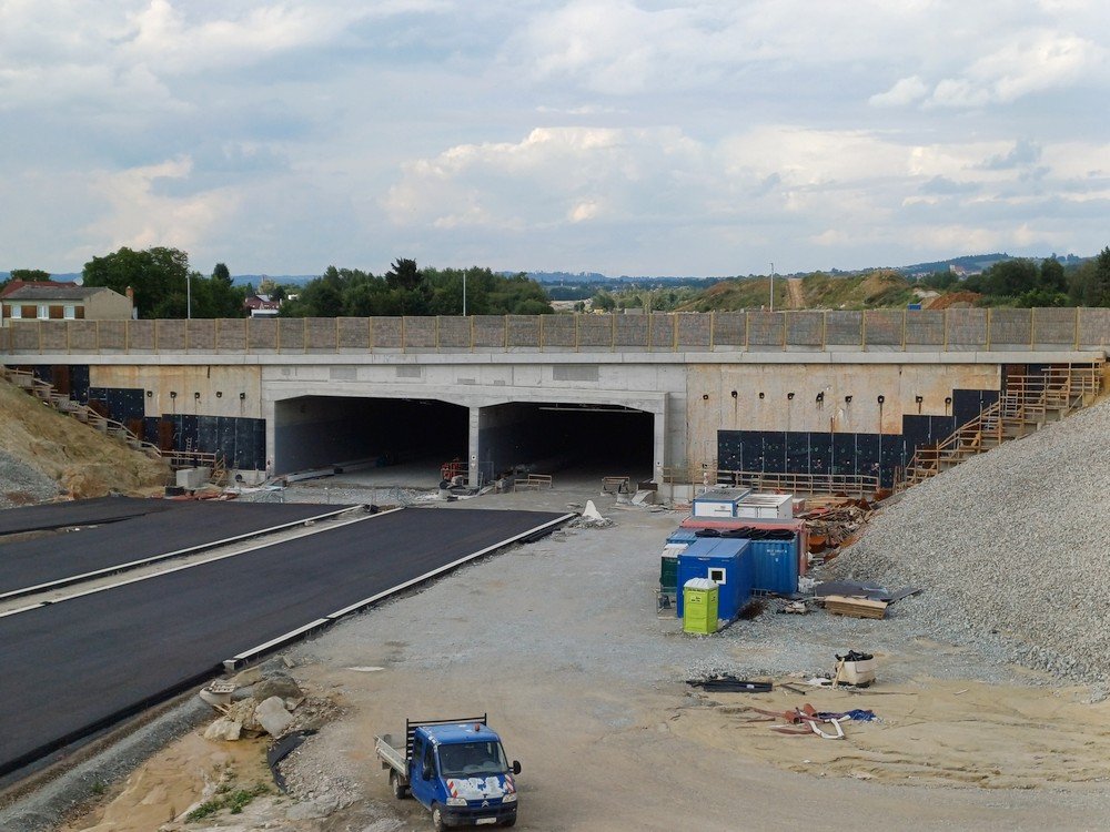 Jižní porál tunelu 4.8.2024