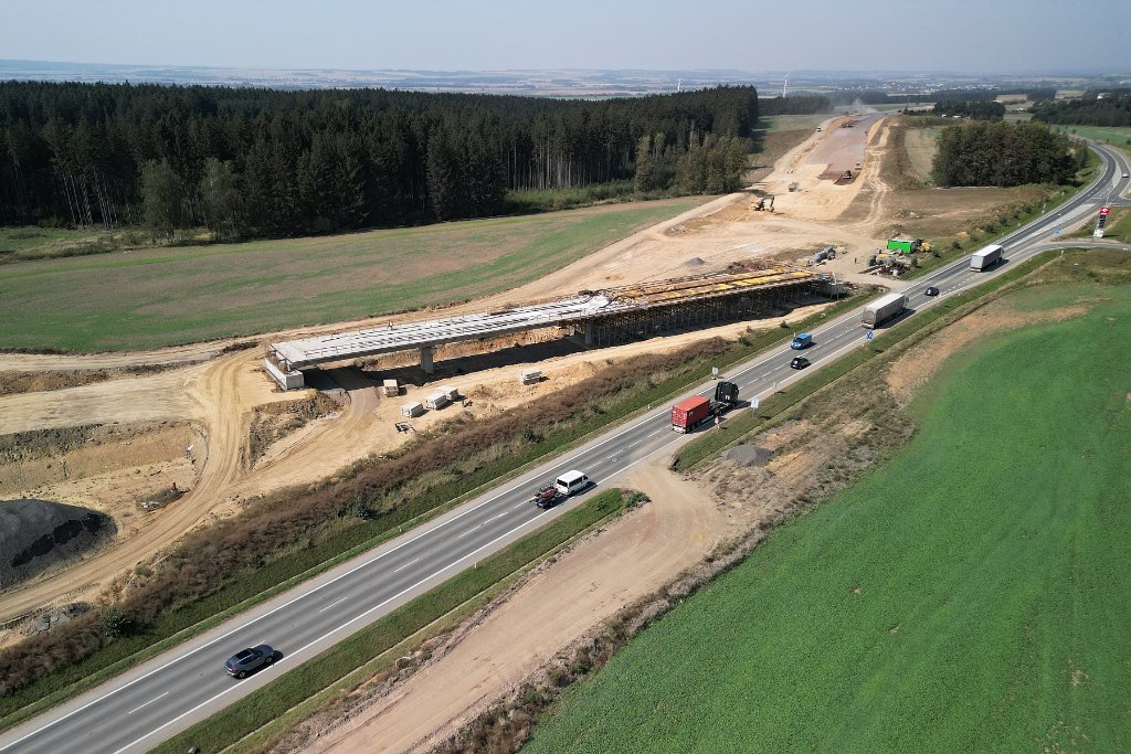 Křížení současné a budoucí 35 u Gajeru