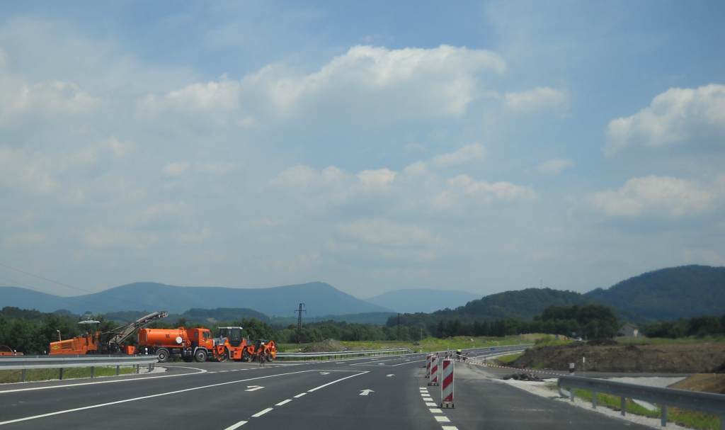 odbočka do průmyslové zóny