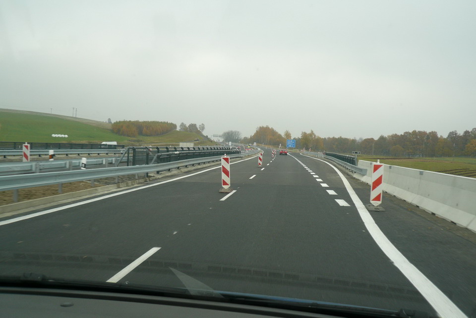 nová část mostu na MÚK - směr Liberec