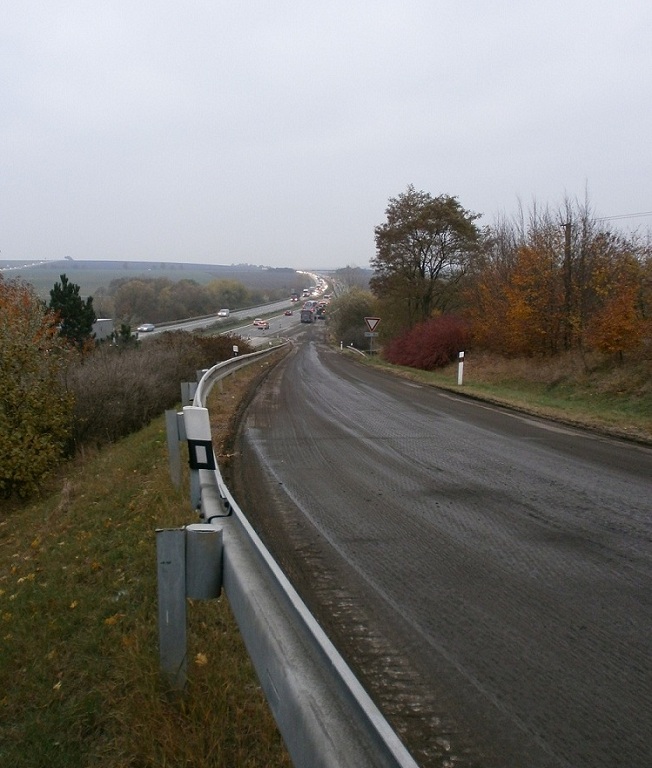 nájezd směr Brno