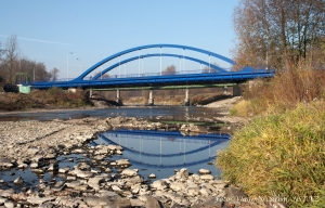 Nové přemostění řeky Olše v Karviné.<br />.