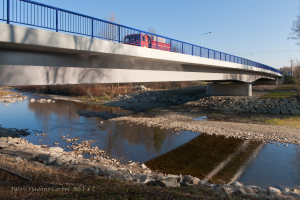 Nové přemostění řeky Ostravice v Bašce.<br />.