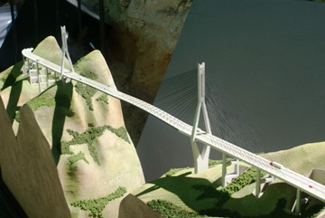 vizualizace mostu Baluarte