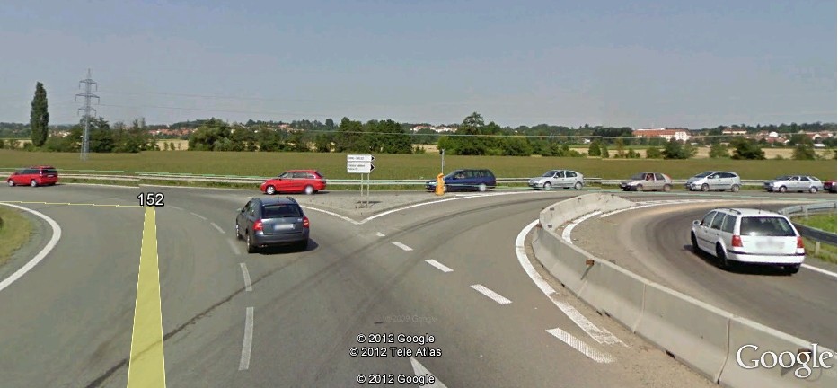 výjezd směr Chrlice