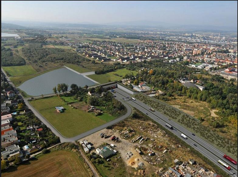 ČB "tunel" od severu