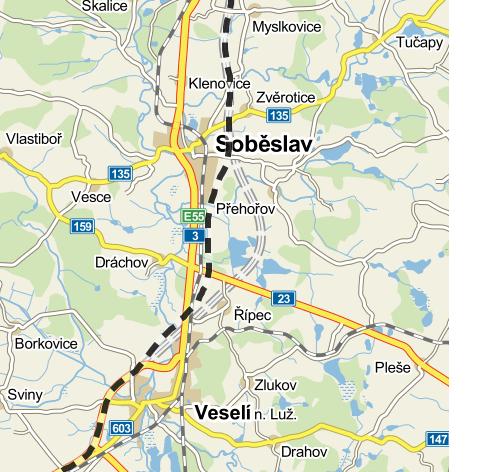 D3 Soběslav - Veselí