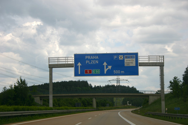 Tohle je ještě v Německu těsně před hranicí