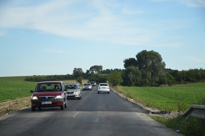 Začátek opravy na hr. okresu