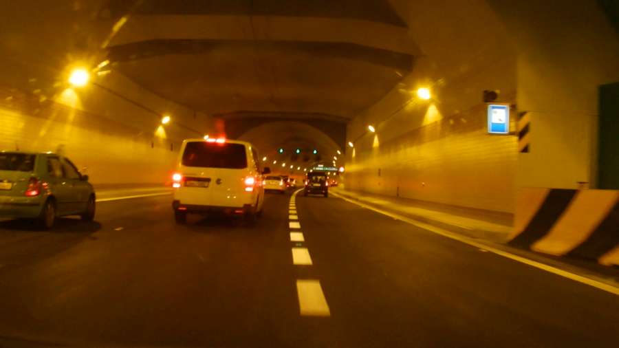 tunelový úsek Brusnice