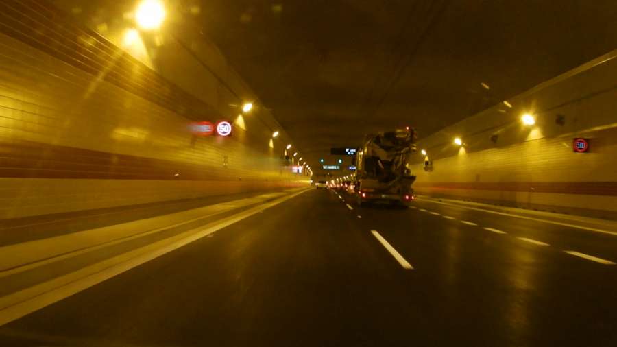 tunelový úsek Dejvice