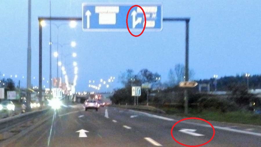 nové řazení před Barrandovským mostem