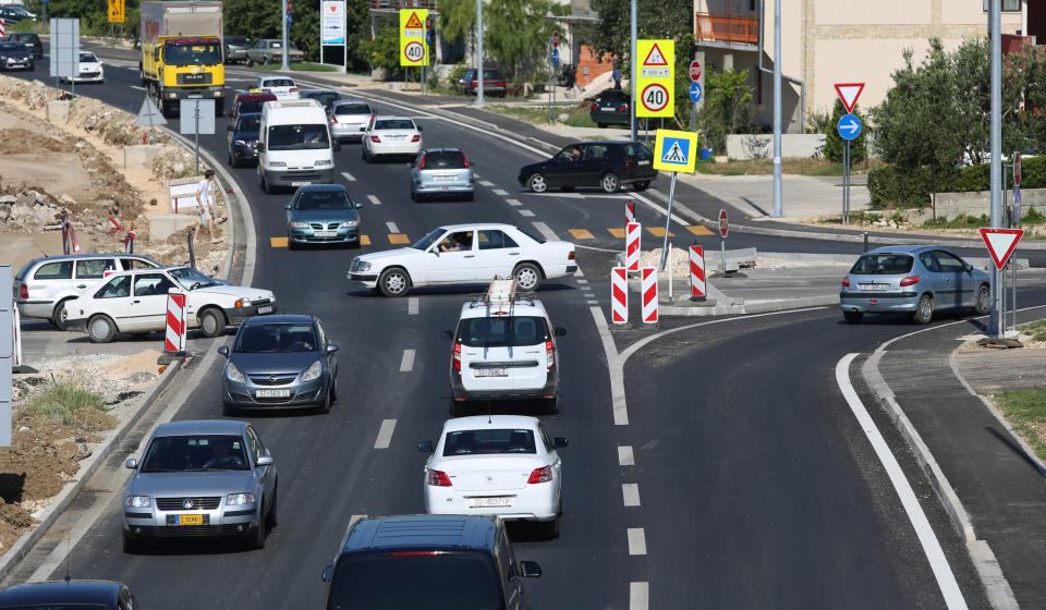 jedna z křižovatek