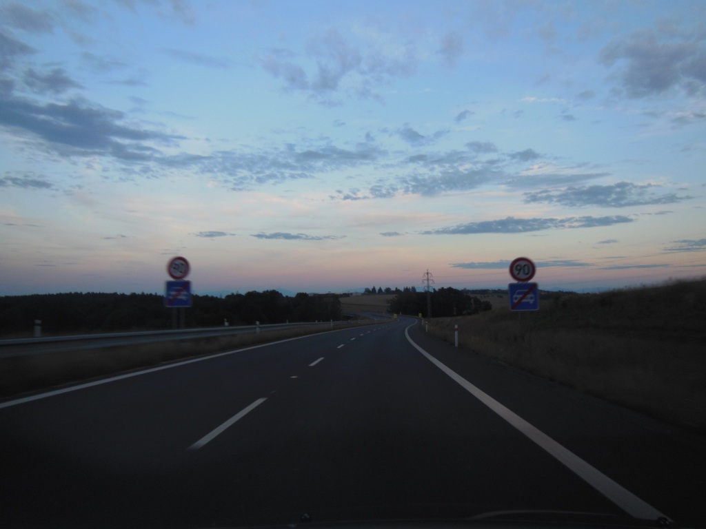 ukončení ve směru z Opavy