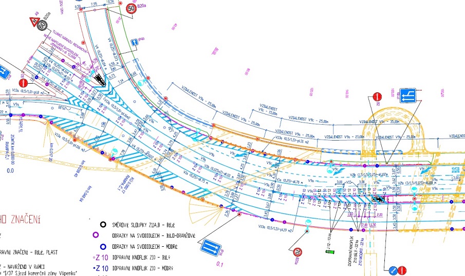 svislé a vodorovné dopravní značení