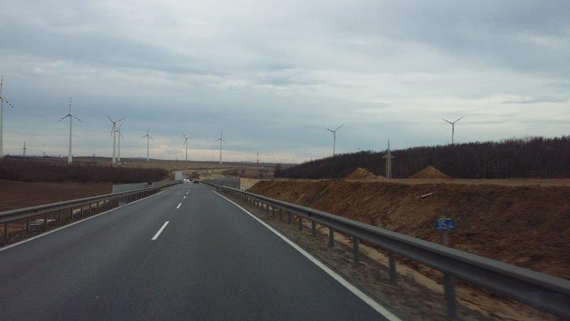 B7 severně od Schrick - pohled na sever