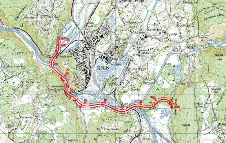 délka trasy je cca. 4,7 km